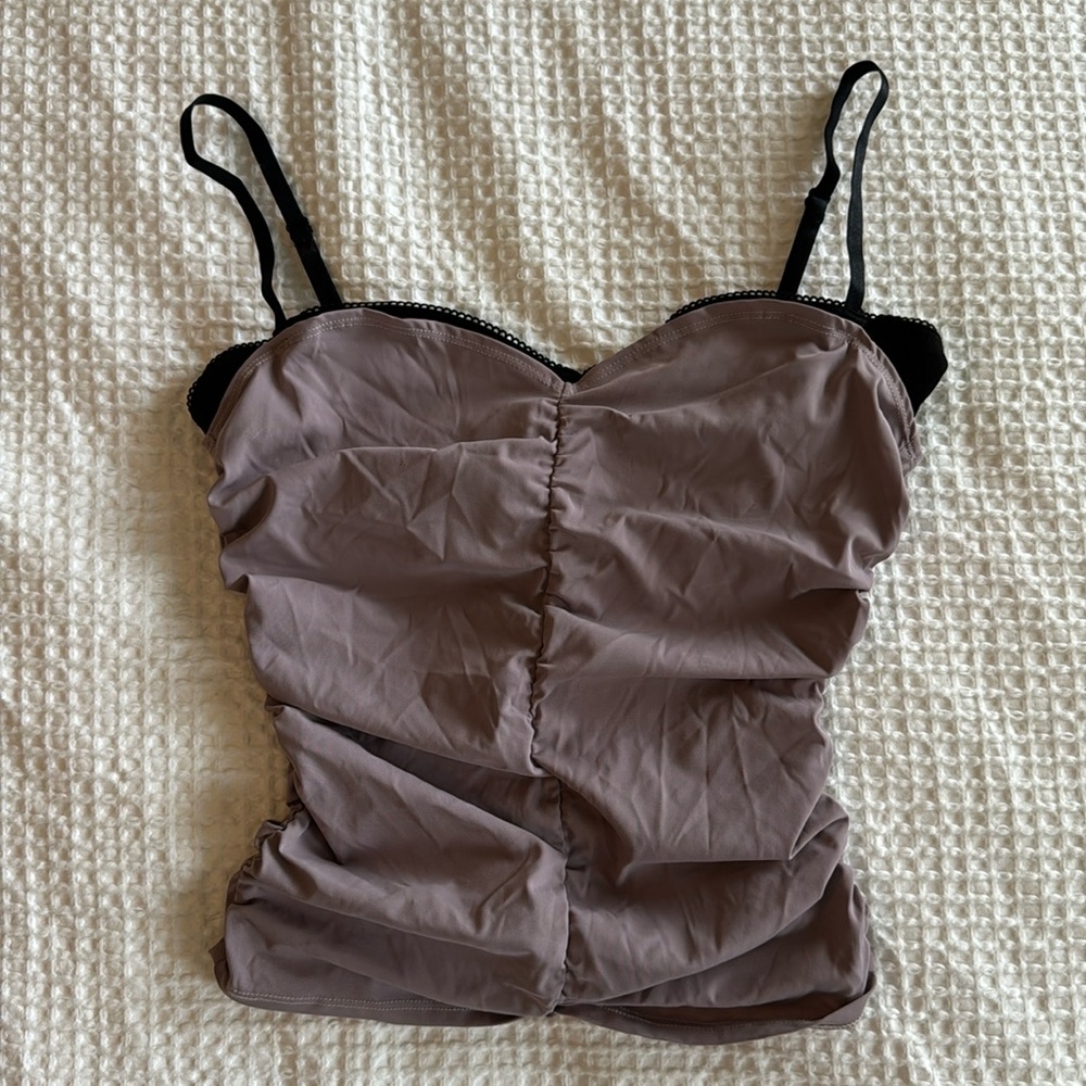 MIAOU Renzo Top in Taupe - Size Large
